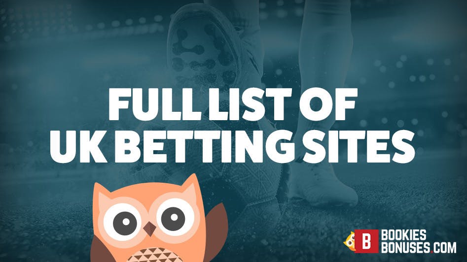 Photo: full list of online bookmakers