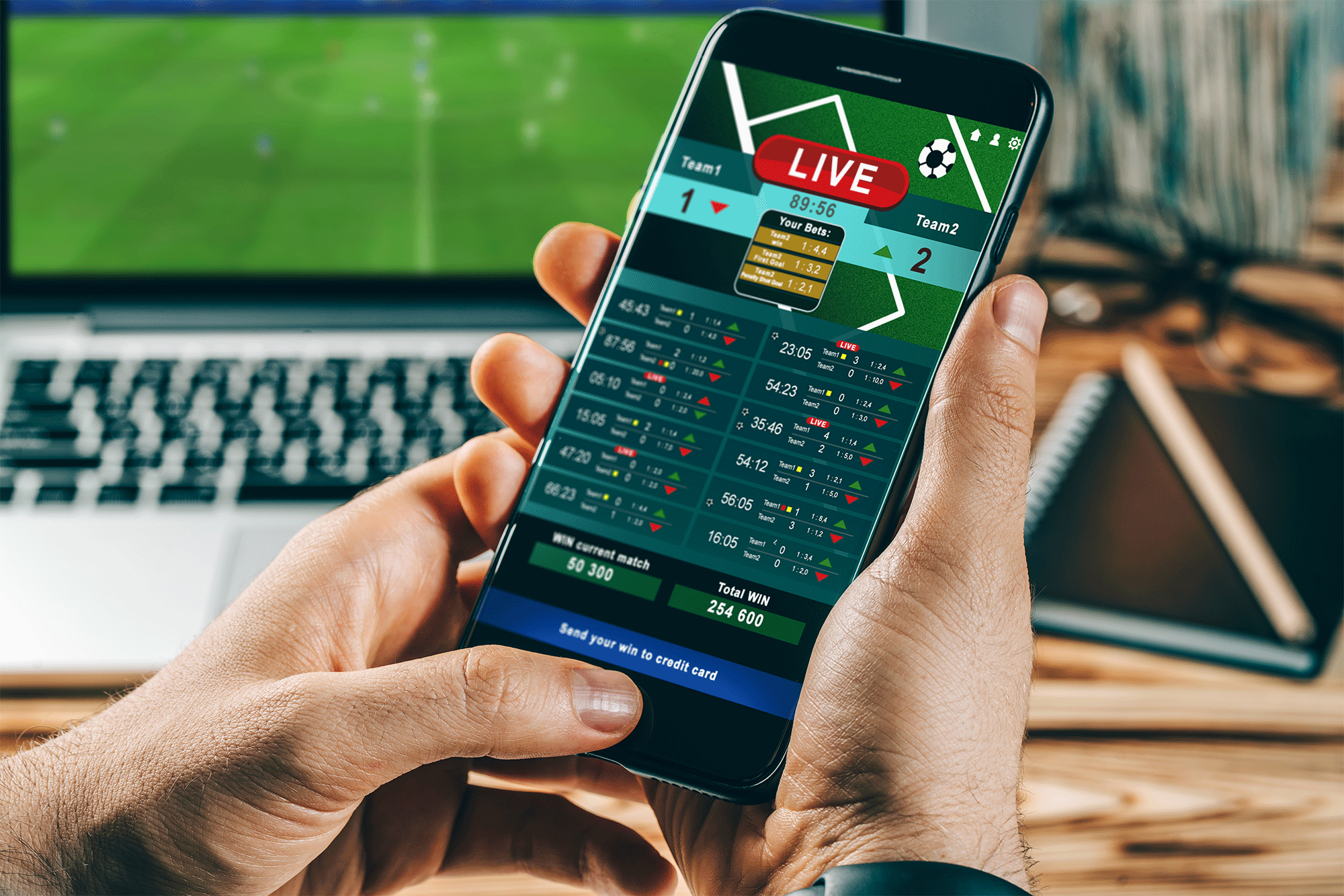 Photo: live sports betting