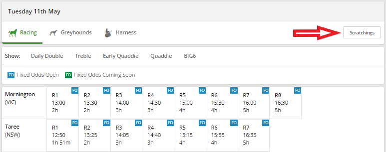 Photo: caulfield scratchings today