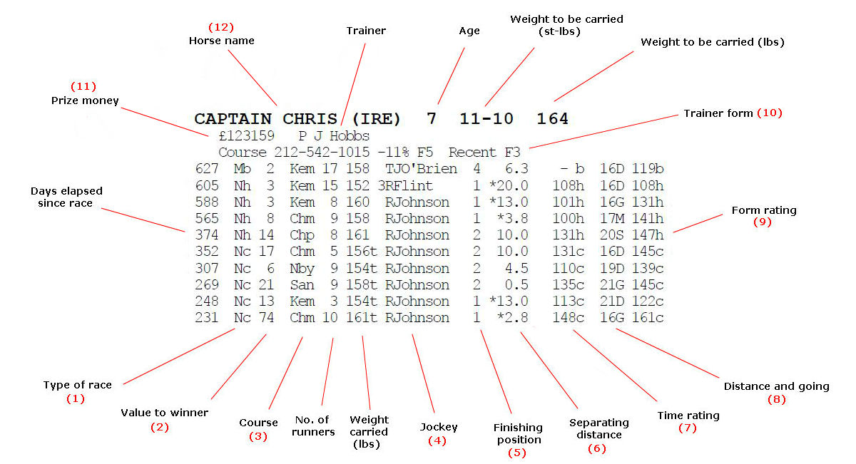 Photo: racing form guide