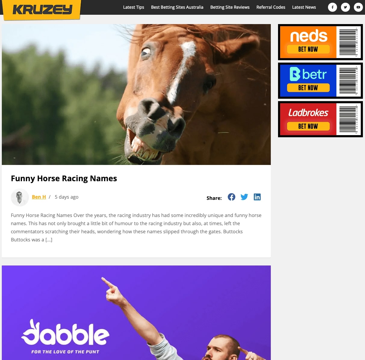 Photo: horse racing websites australia